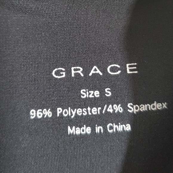 Grace Navy Blue Knot V Neck Sleeveless Top Size Small - Picture 5 of 7